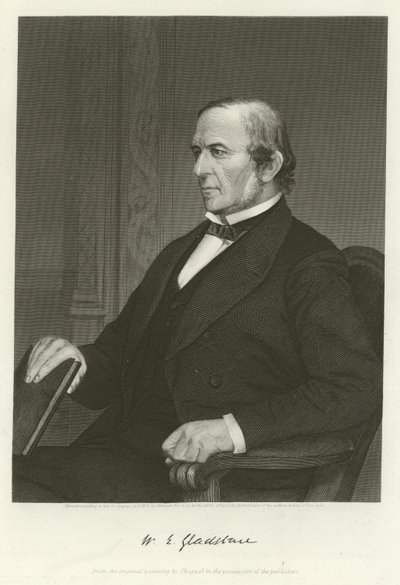 وليام إيوارت جلادستون ، سياسي بريطاني ليبرالي بواسطة ألونزو تشابل